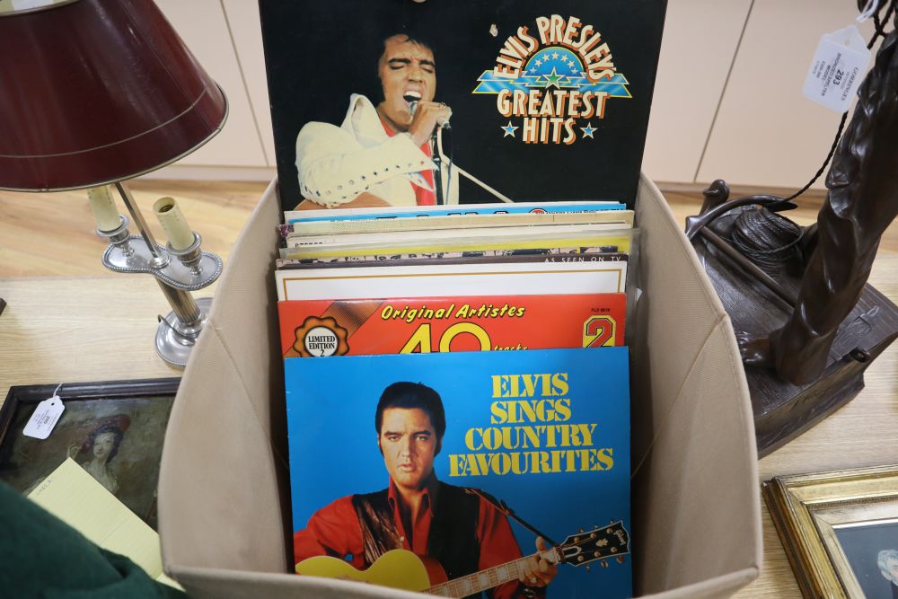 Nineteen assorted albums - mainly Elvis Presley